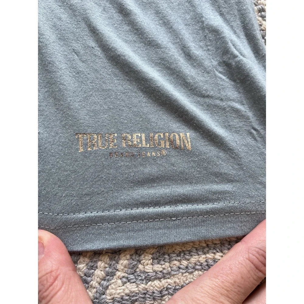 True Religion Basic T-Shirt - Blue -‎ Large